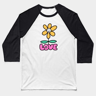 Love Flower Baseball T-Shirt